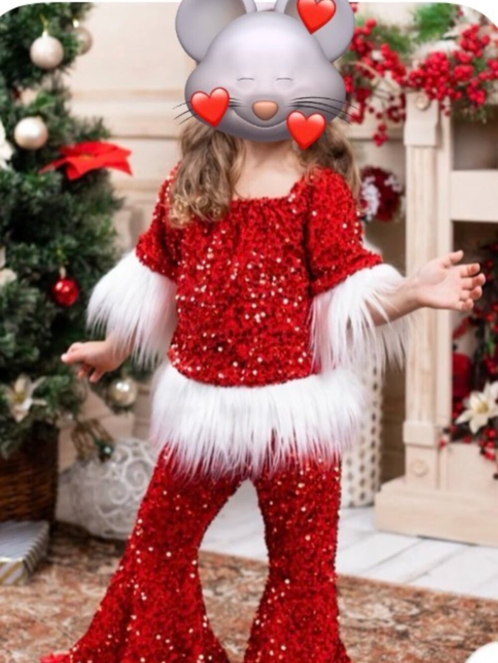 Mia Belle Toddler Sequin Holiday outfits- 3T & 4T